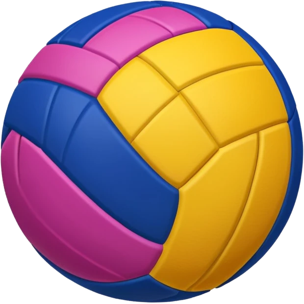 colourfull volleyball emoji