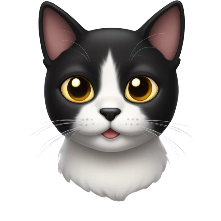 Black cat with heart eyes emoji