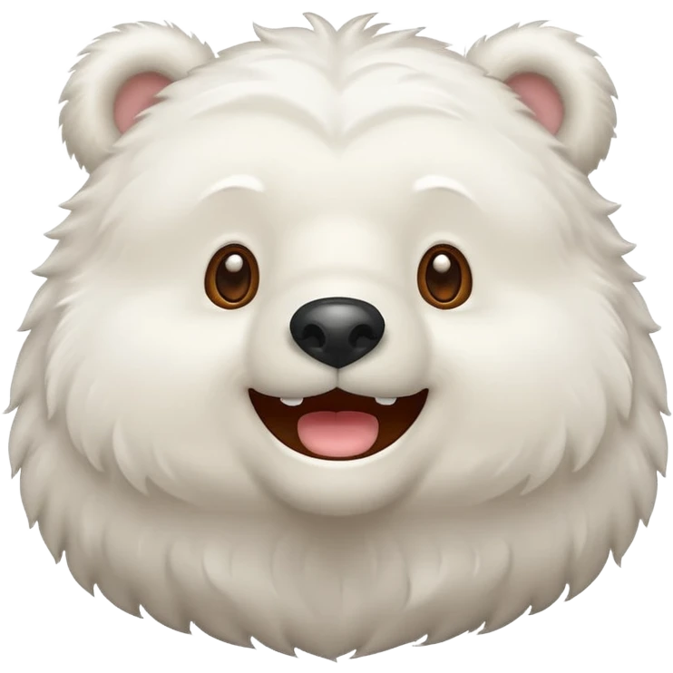 White bear happy emoji