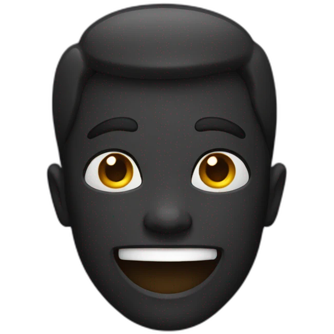 Dark smily emoji