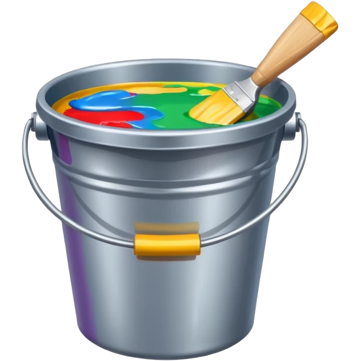 Colour bucket emoji