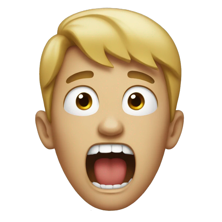 Screaming emoji