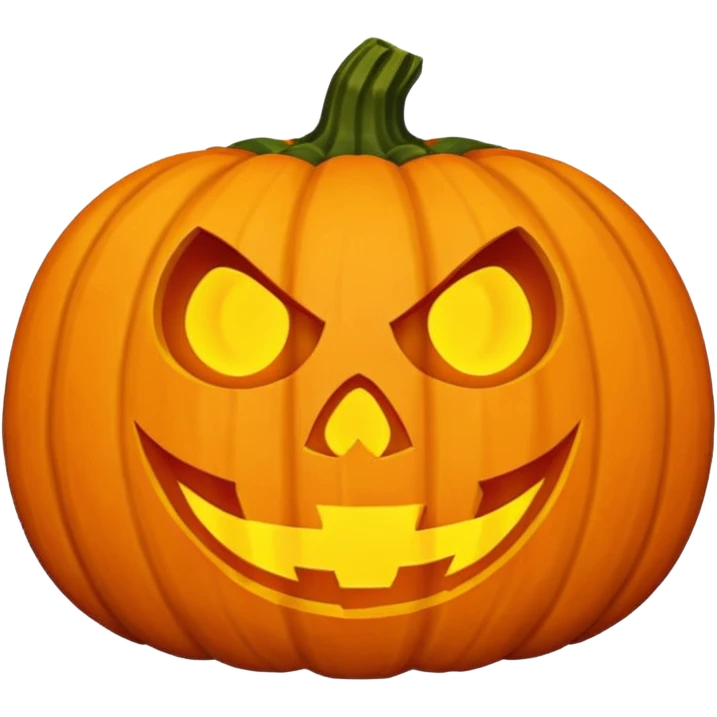 Scary jack-o’-lantern ￼ emoji