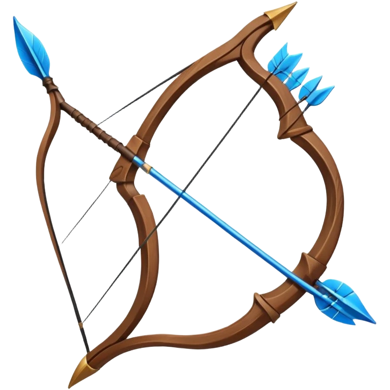 bow and arrow which has wind surrounded 
 emoji
