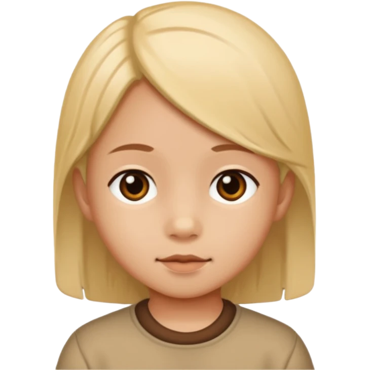 kayumanggi color of a child emoji