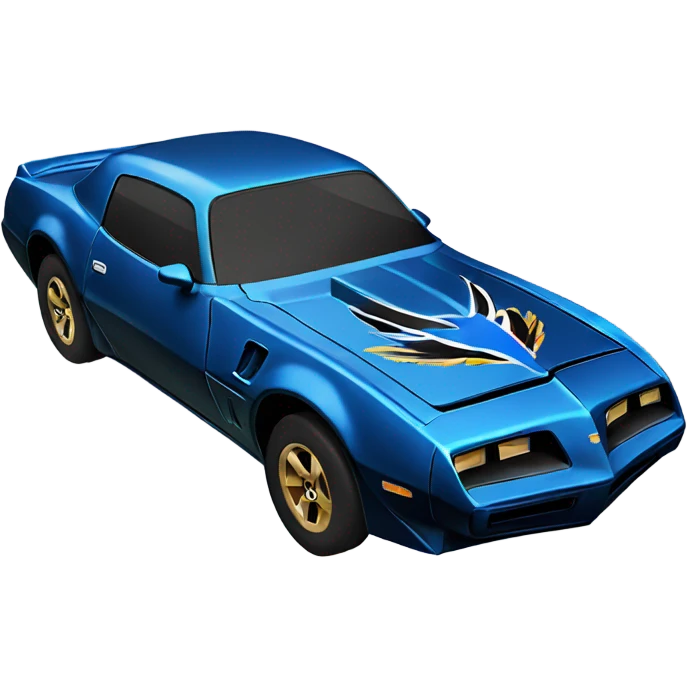 Blue trans am side emoji