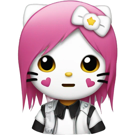 cute emo hello kitty emoji