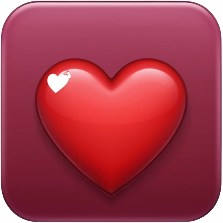 Corazón de color vino tinto emoji