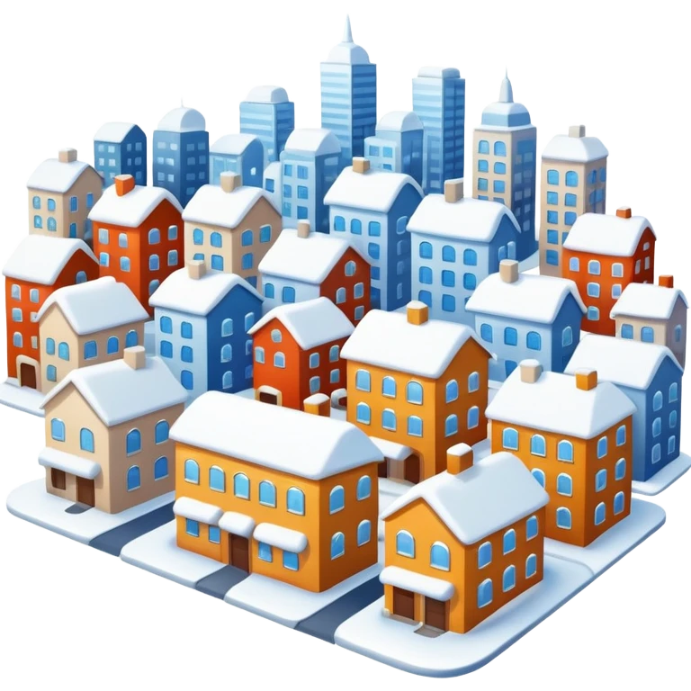 city with snow emoji