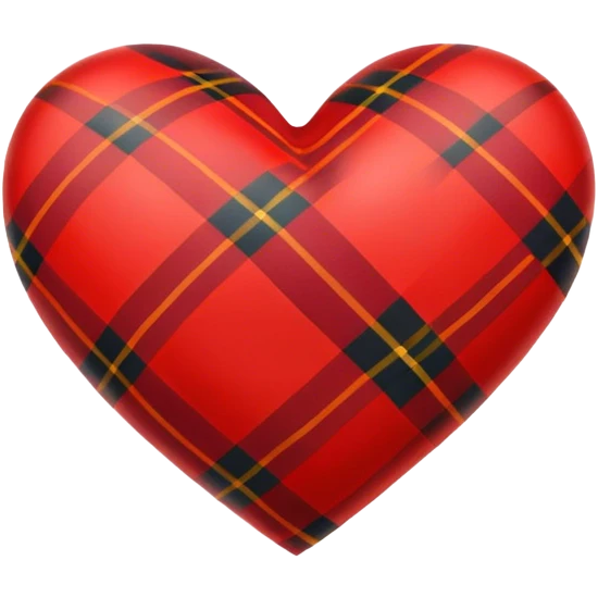 Tartan heart emoji