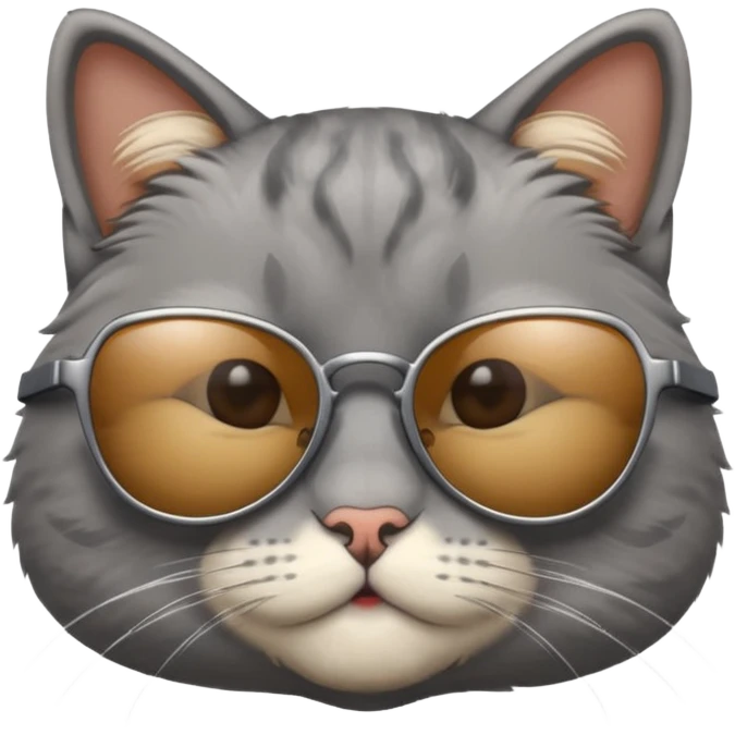 Cat wearing sunglasses emoji