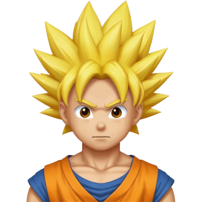 Goku pelo amariyo emoji