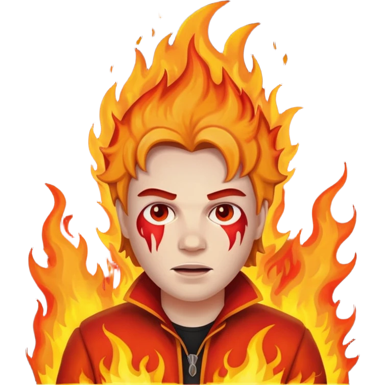 Can you make a banner that says Michael the killer on fire? emoji