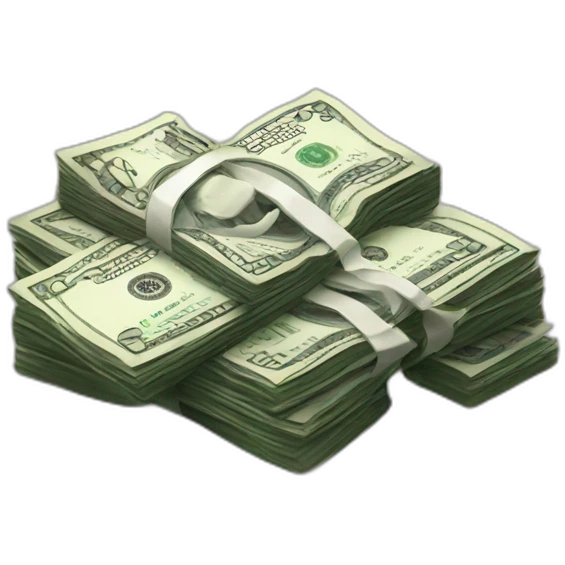 dollar pile emoji