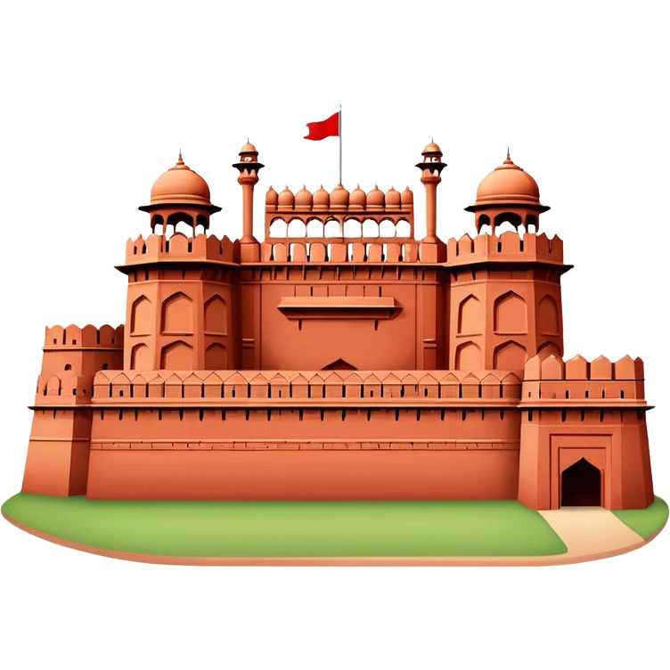 The red fort  emoji