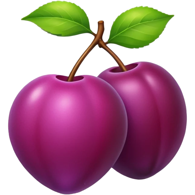 Hace la ciruela emoji