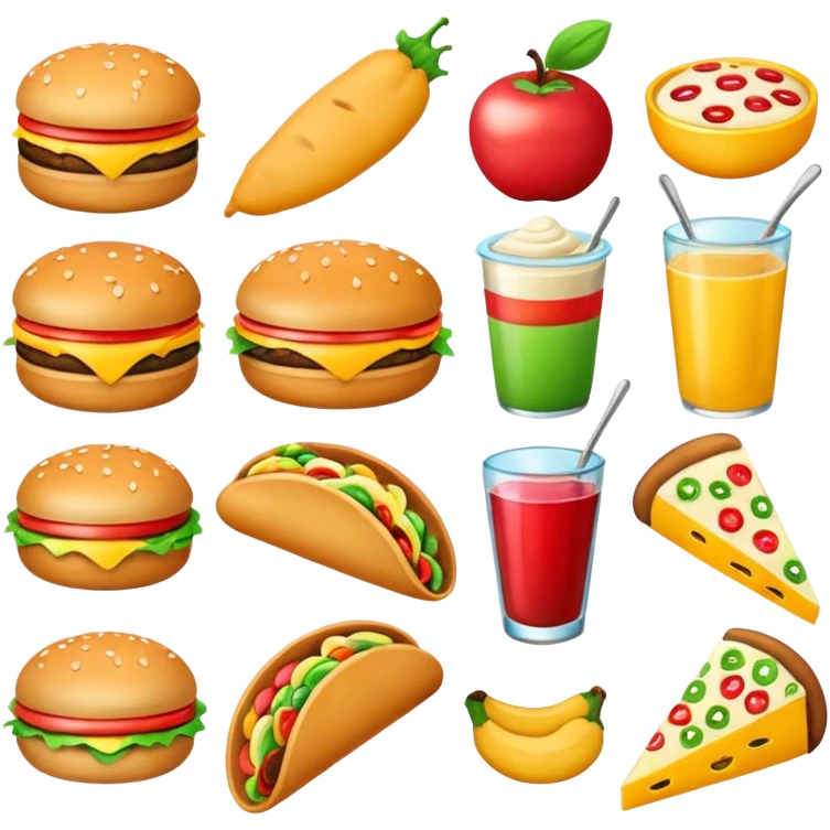 create some lunch emojis for slack emoji