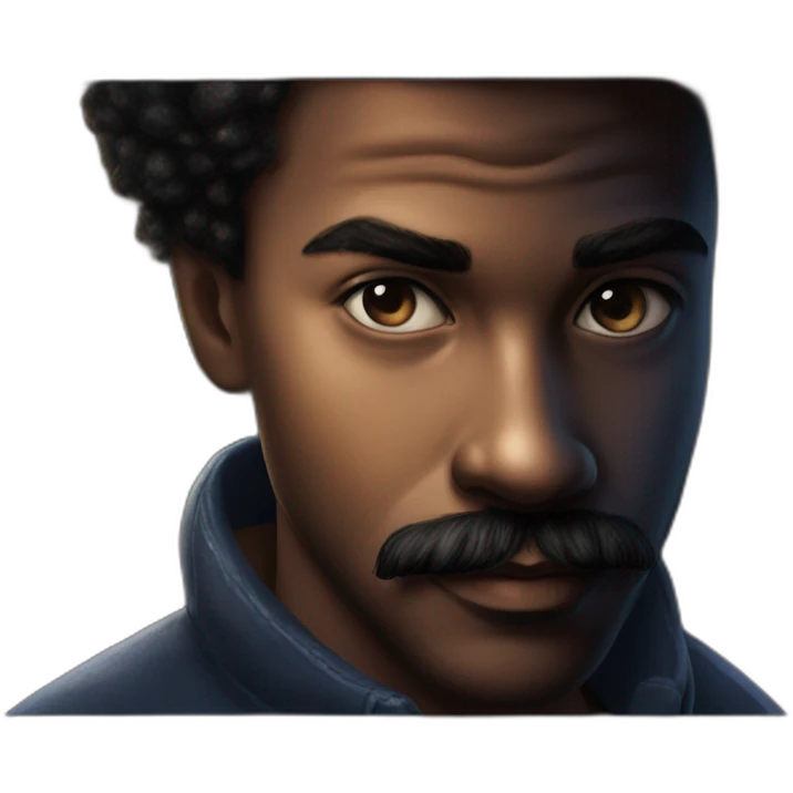 bearded male portrait solo emoji