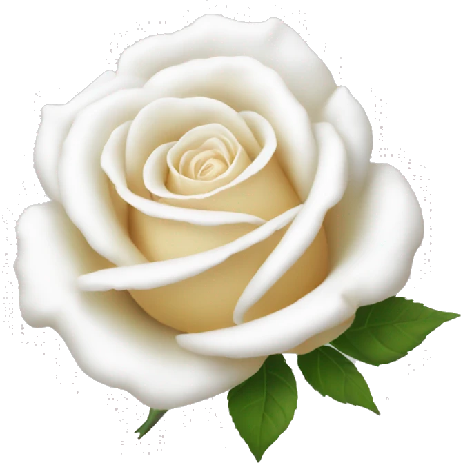 Rose blanche  emoji