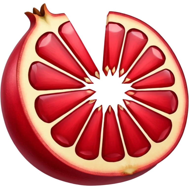 pomegranate sliced emoji