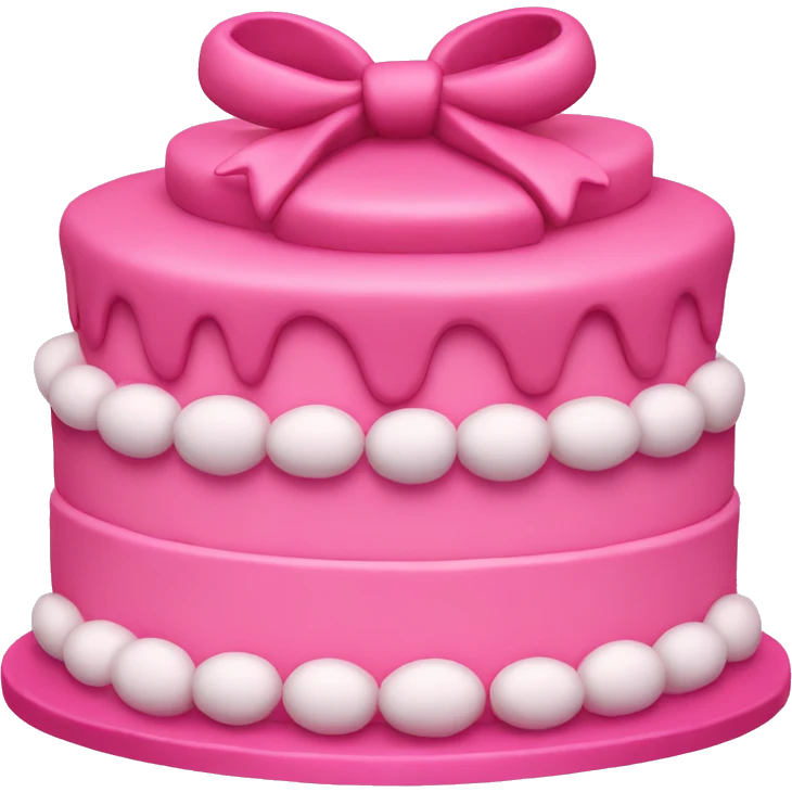 Pink cake Chanel emoji