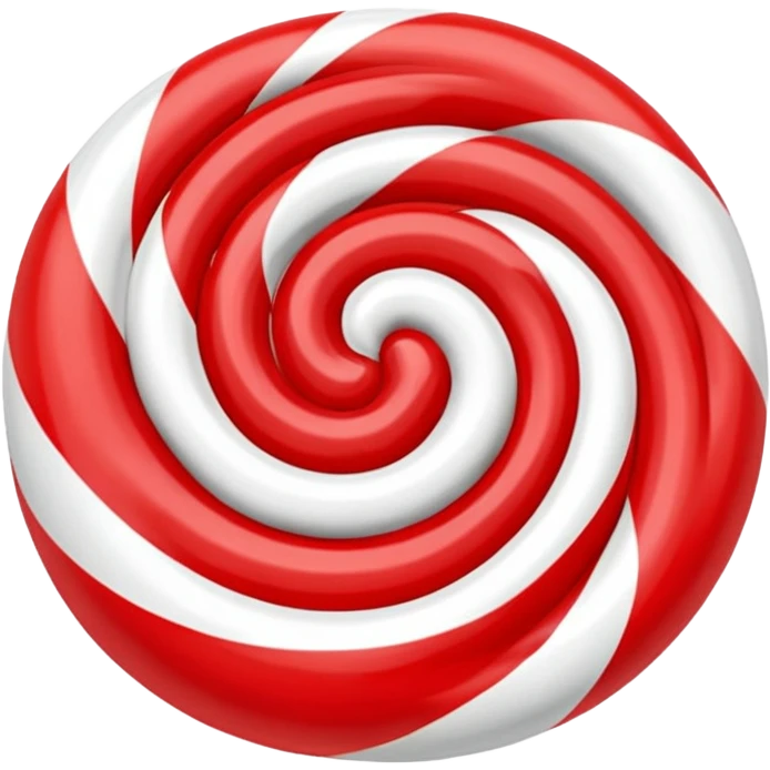 Candy white and red emoji
