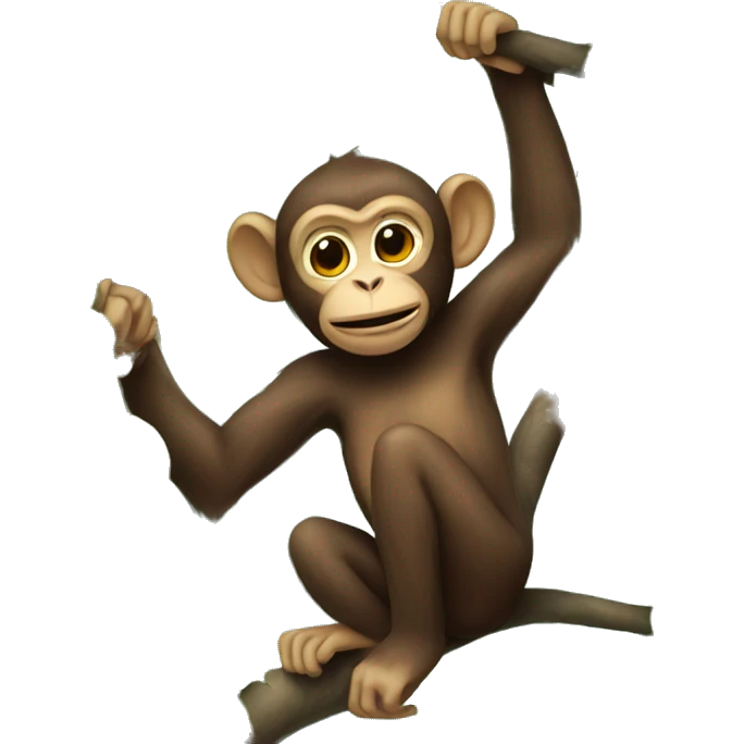 Monkey in a tree emoji