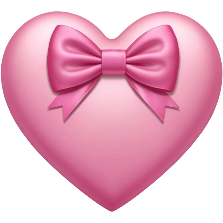A pink heart with bow emoji