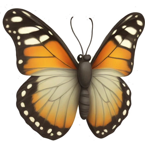 Butterfly with 🪽 emoji