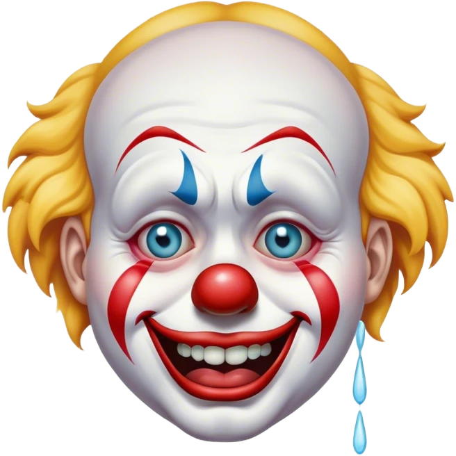 Crying clown emoji