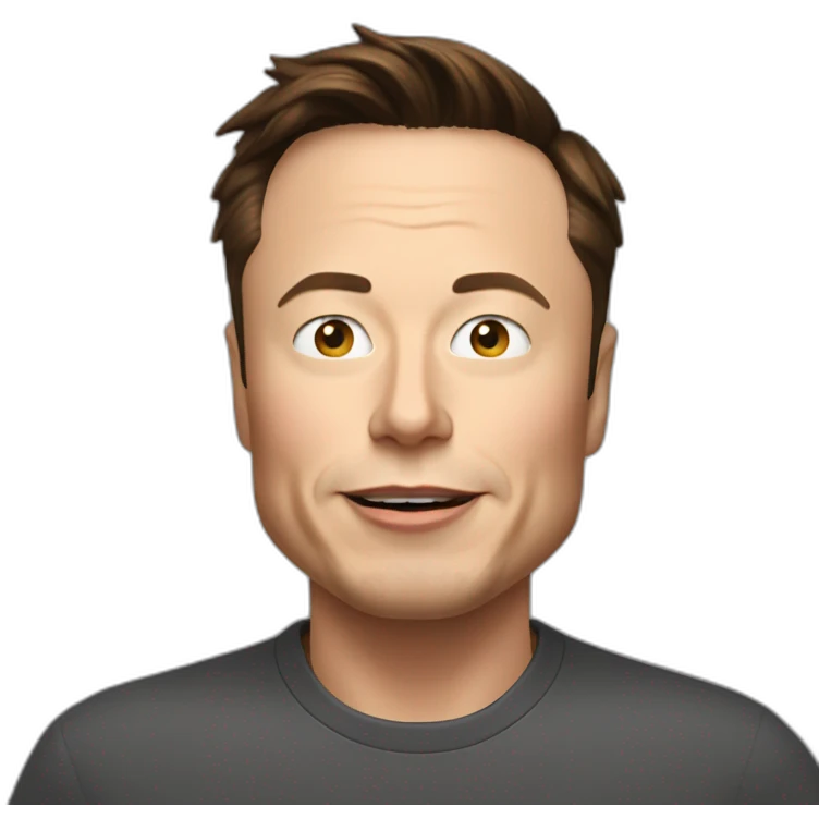 Elon musk entrain de manger emoji