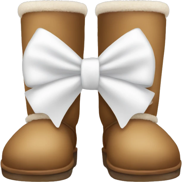 uggs white bow emoji