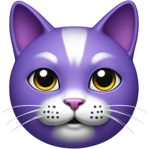 Purple lucky cat emoji