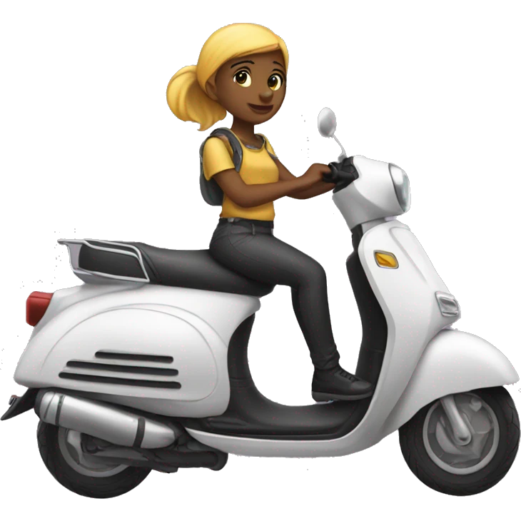 Scooter girl emoji