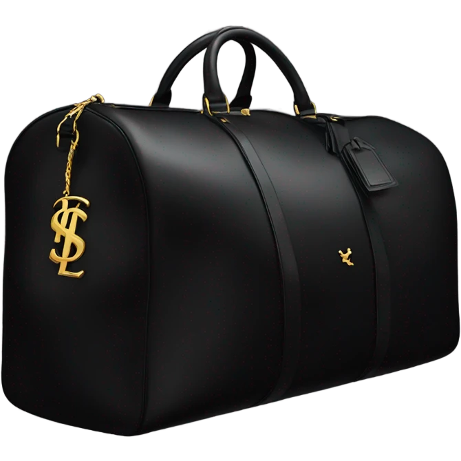 YSL black duffel bag  emoji