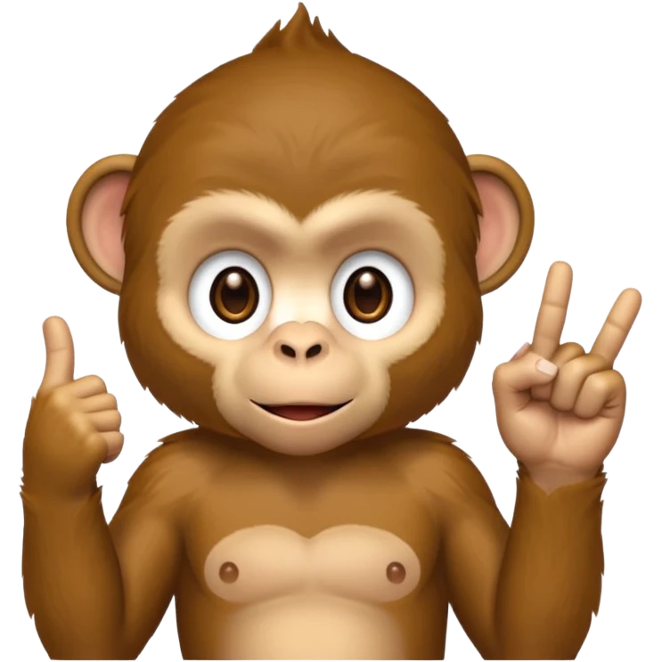 Monkey middle finger  emoji