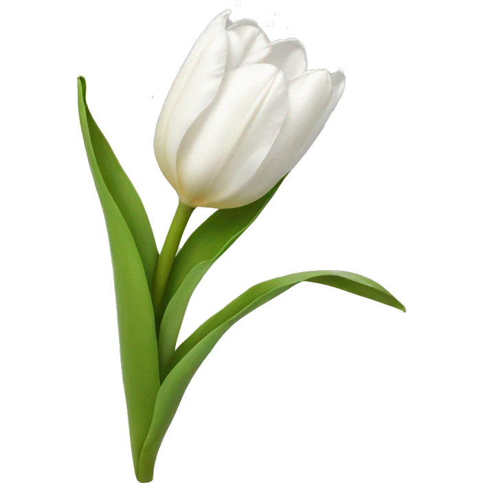White tulipans emoji