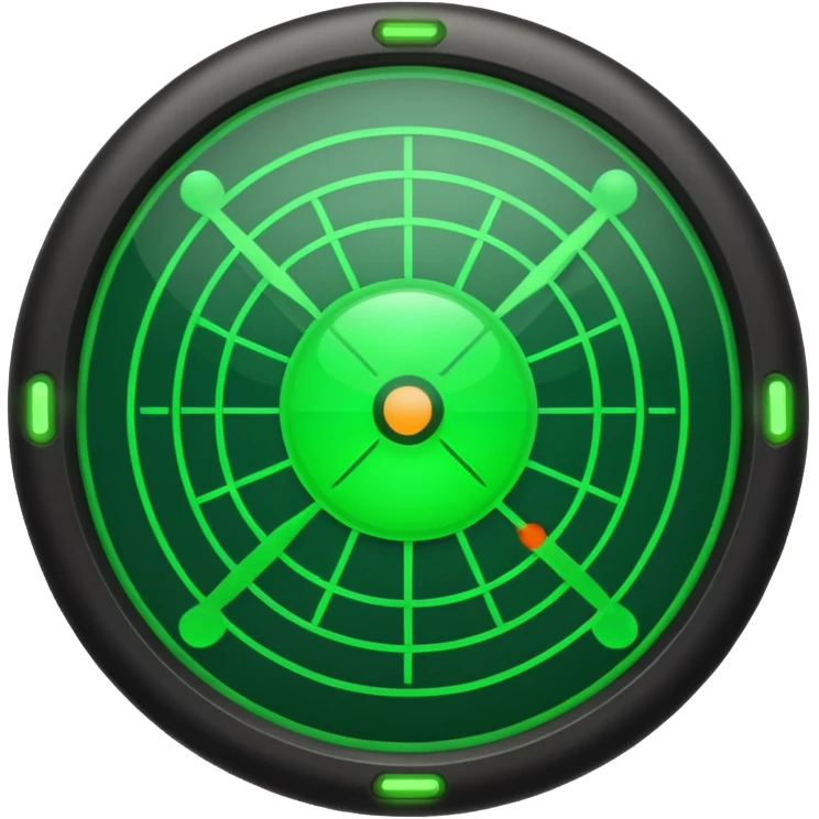 generate ultra realistic green radar
 emoji