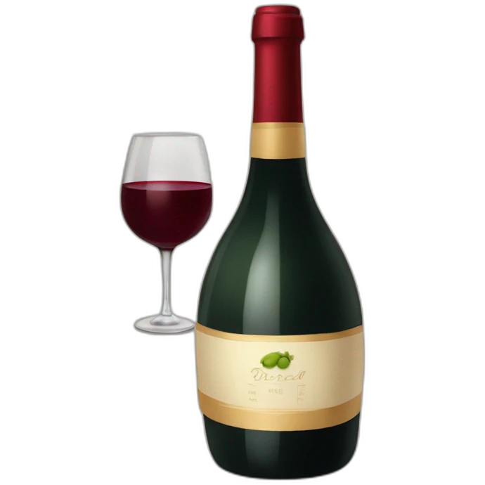 Bouteille de vin emoji