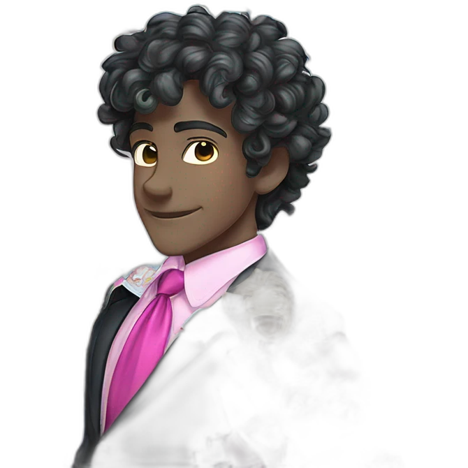 happy boys in formal suits emoji