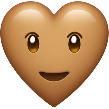 Light Brown heart emoji