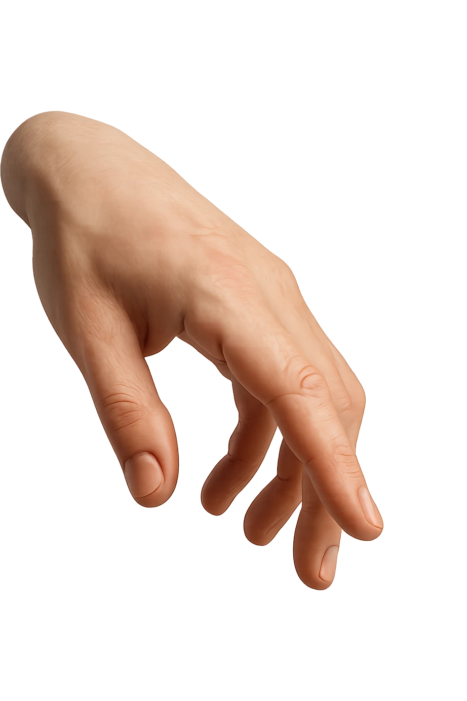 mano che sta per toccare qualcosa emoji