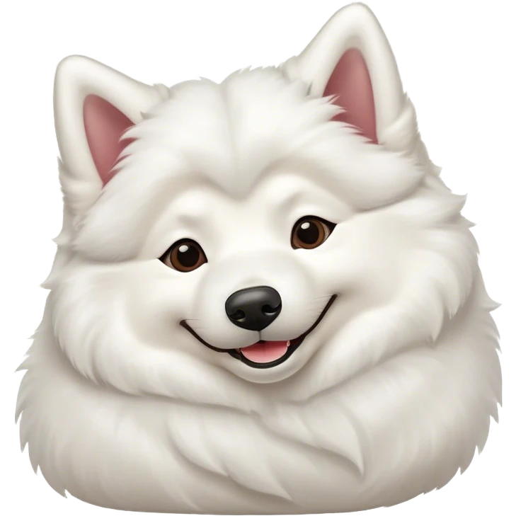 
Samoyed lying on his back happy emoji