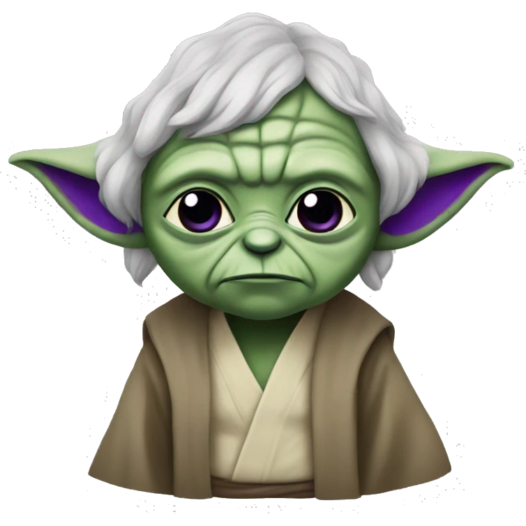yoda with purple skin emoji
