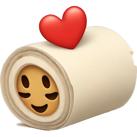 roll with a heart emoji