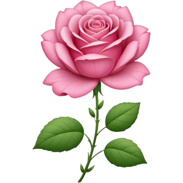 UNE SEULE FLEUR ROSE emoji
