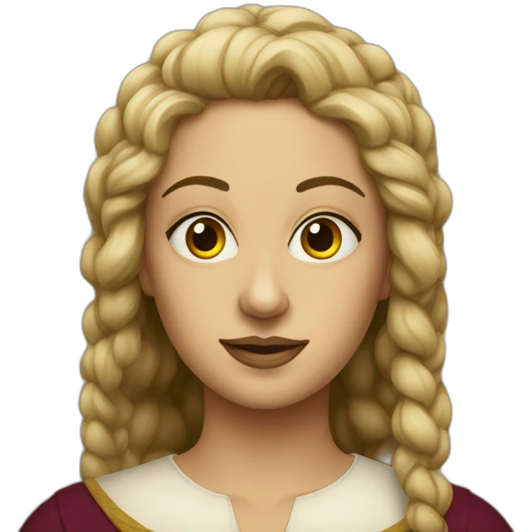 a Renaissance woman 3 eyes emoji