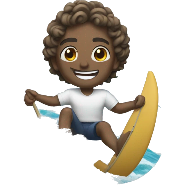 There's a smile on the waves emoji