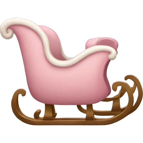 light pink sleigh emoji