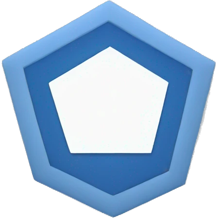 pentagon in blue  emoji